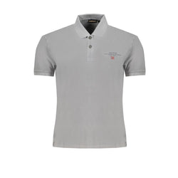 Napapijri Brown Cotton Men Polo Shirt