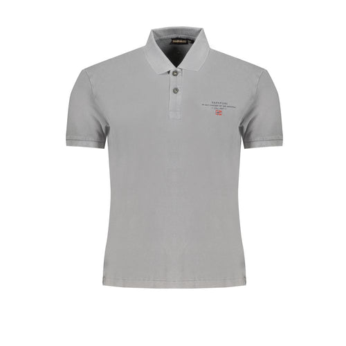 Napapijri Brown Cotton Men Polo Shirt