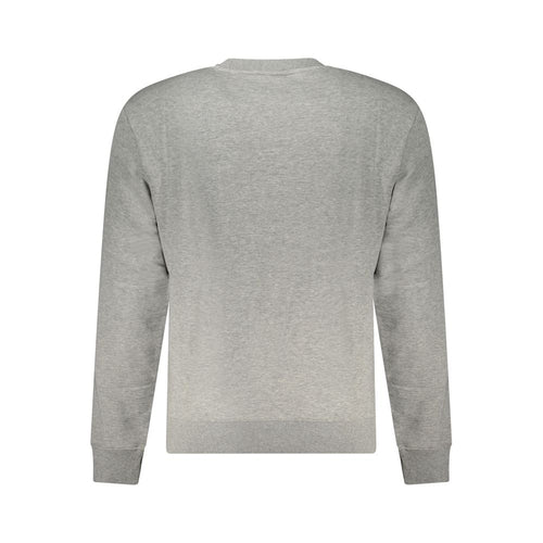 Napapijri Gray Cotton Men Sweatshirt