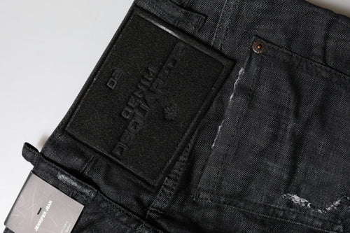 Dsquared² Black Cotton Low Waist Skinny Denim Jeans