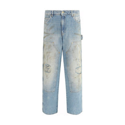Golden Goose Blue Cotton Jeans Denim