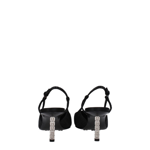 Givenchy Black Fabric High Heel Pumps