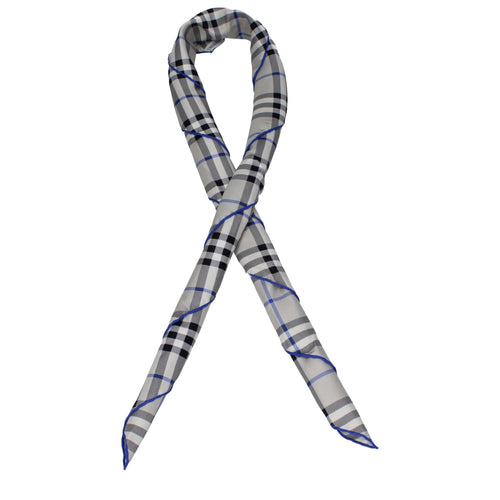 Burberry Gray Silk Foulard