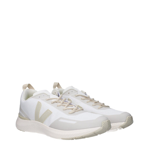 Veja White Fabric Athletic Sneakers