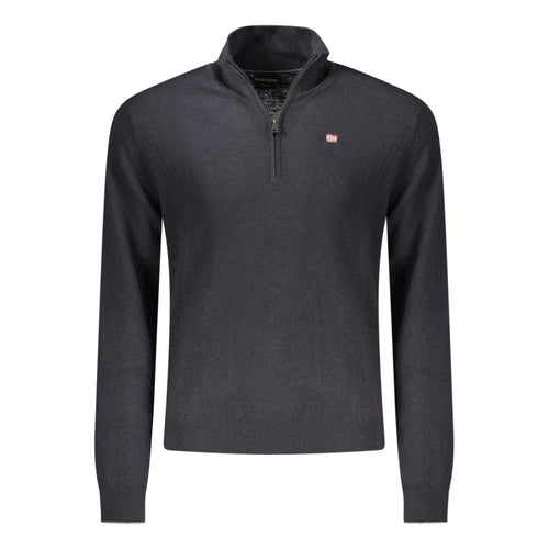 Napapijri Black Wool Mens Sweater