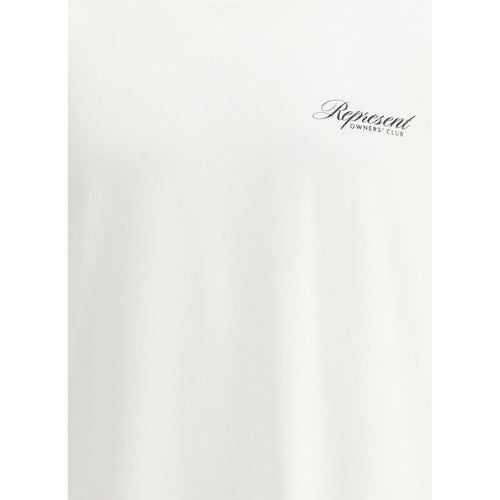 Represent White Cotton T-Shirt